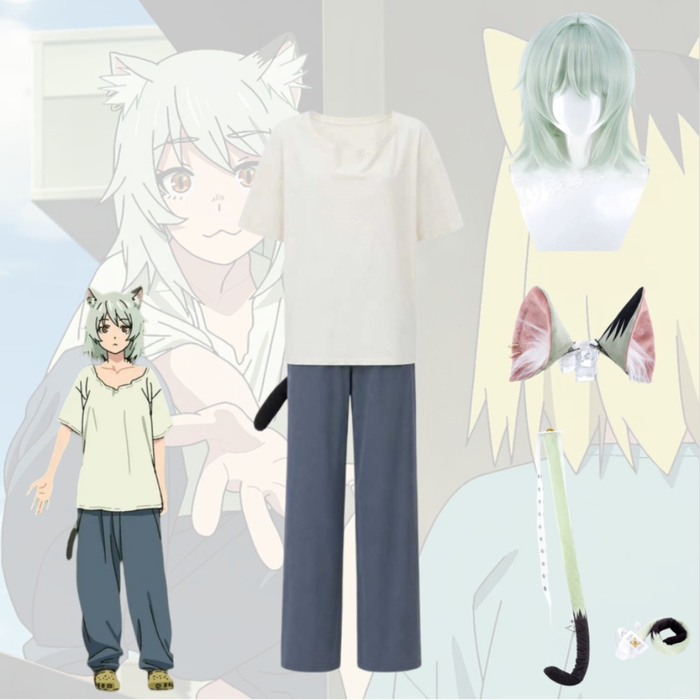 Anime Cosplay Japanese Girl - ชุดคอสเพลย์ Yani Neko Chainsmoker Cat Nikuko