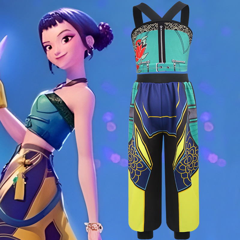Anime Cosplay Japanese Girl - ชุดคอสเพลย์เด็กสไตล์เกาหลี ชุดไอดอลหญิง ชุดสองชิ้น สไตล์เกาหลี สำหรับการแสดงบนเวที เต้นรำ