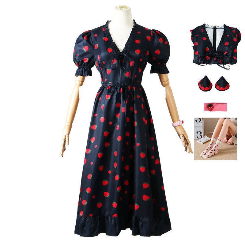 Spy Family Outfit - SPY×FAMILY ชุดคอสเพลย์อันยา สตรอเบอร์รี่เดรสชุดคอสเพลย์สไตล์หวาน