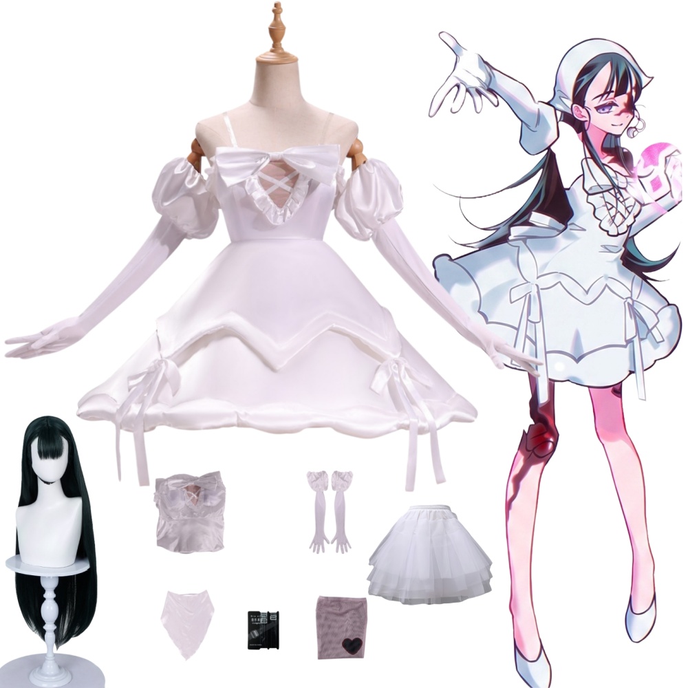 Anime Zombie Cosplay - อะนิเมะซอมบี้สเตจ โซมสต์ ซัวคอสเพลย์เครื่องแต่งกายเอเลี่ยนสเตจ โซมสต์ ซัวชุดสีขาวถุงเท้าผ้าโพกศีรษะชุดปาร์ตี้ฮาโลวีนเล่นตามบทบาท