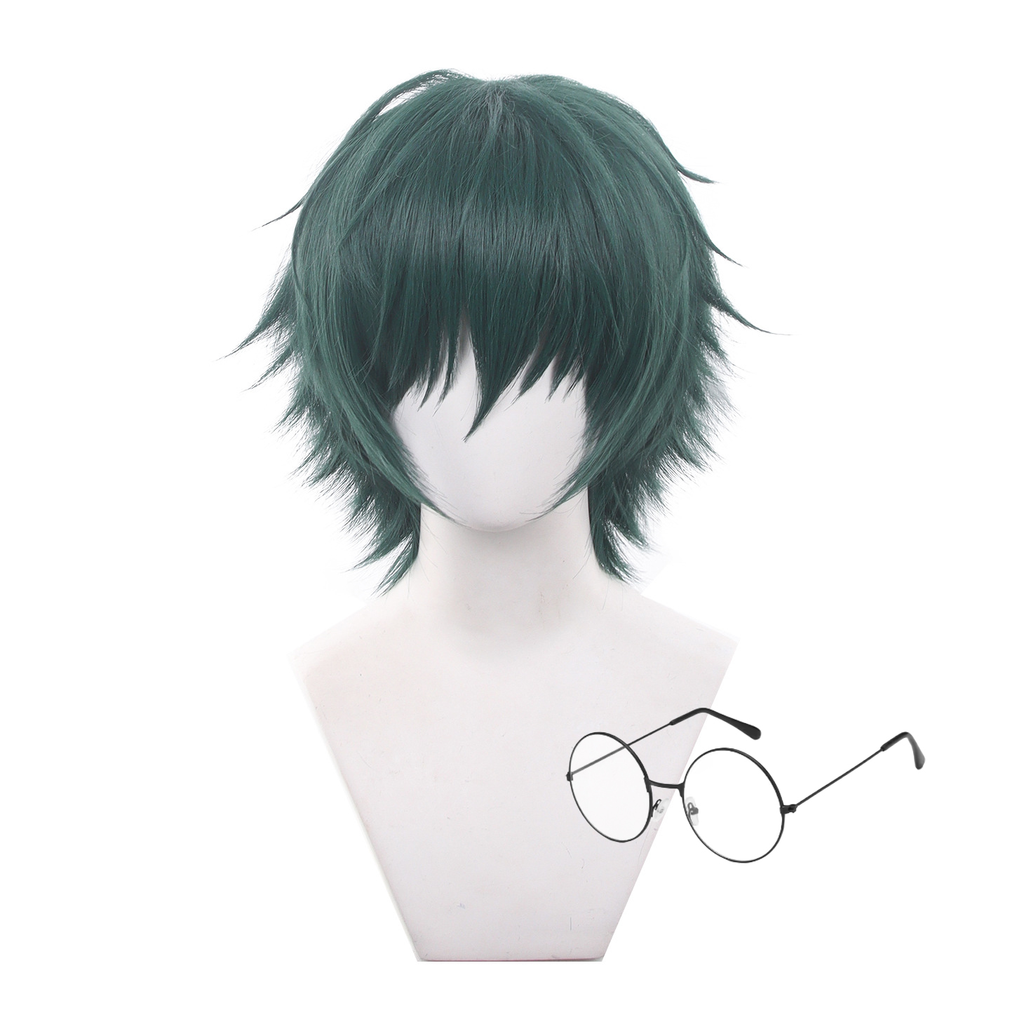 Anime Cosplay Glasses - อะนิเมะจูจุสึไคเซ็น มากิ เซนินคอสเพลย์วิกผมสั้นผมสีเขียวแว่นตาชิเมตสึไคยูปาร์ตี้ฮาโลวีน