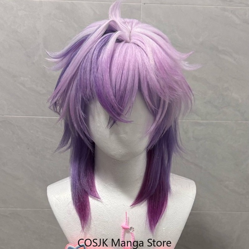 Anime Cosplay Characters - วิกผมคอสเพลย์เกม Genshin Impact ตัวละครดูริน วิกคอสเพลย์ผมปลอมแบบธรรมชาติ ไฮไลท์สีผสม