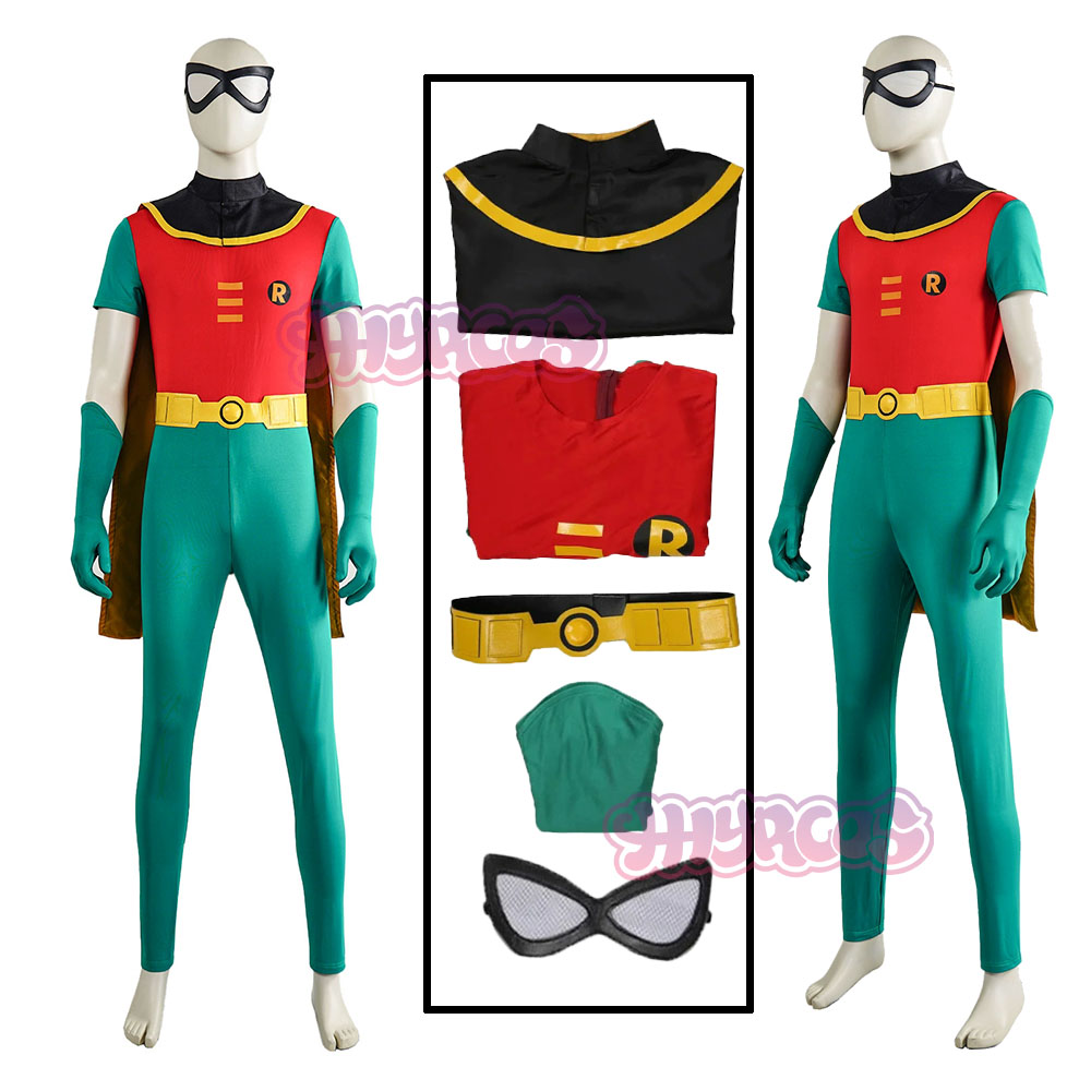 Anime Cosplay Glasses - 5 ชิ้น ชุดคอสเพลย์โรบิน แว่นตา จั๊มสูท เสื้อคลุม