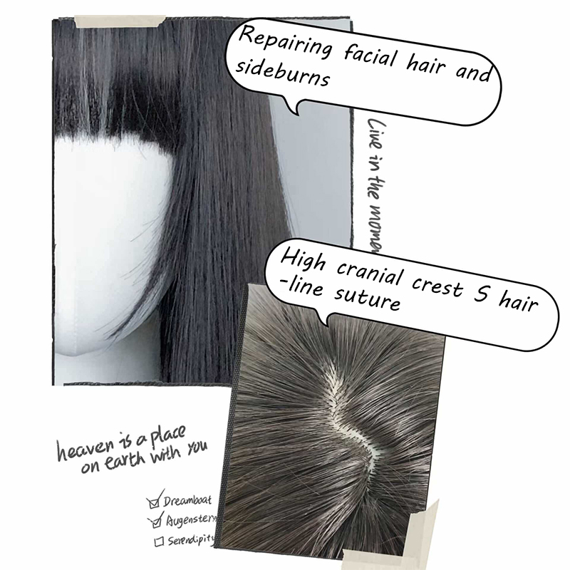 วิกผมยาวตรงสีดำสไตล์เกาหลีสังเ - Anime Cosplay Girl With Black Hair บทวิจารณ์และราคา