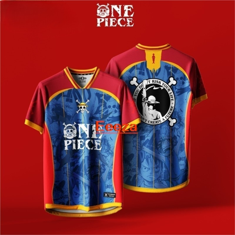 เสื้อยืดลายลูฟี่วันพีซ พิมพ์ลา - One Piece Straw Hat บทวิจารณ์และราคา