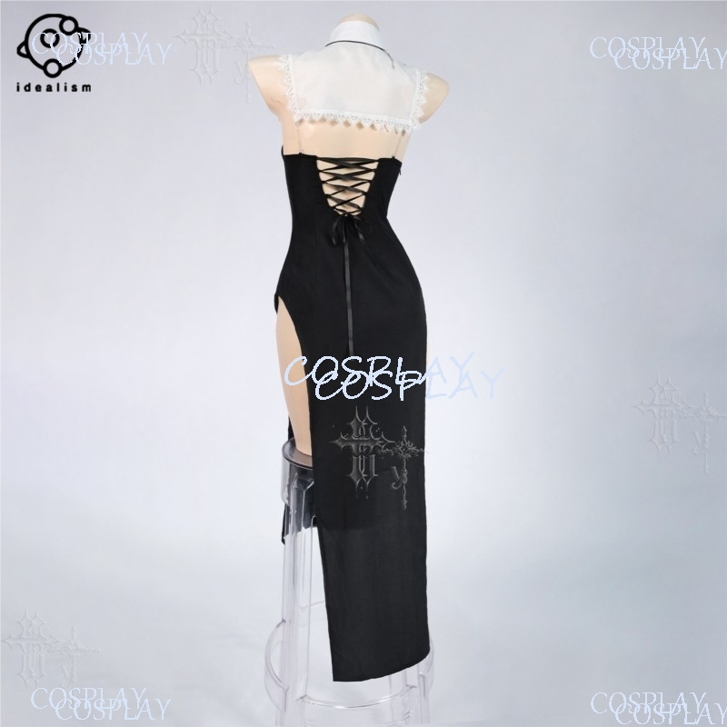 ชุดยูนิฟอร์มผ่าขาสูงสำหรับงานฮ - Anime Cosplay Nun บทวิจารณ์และราคา