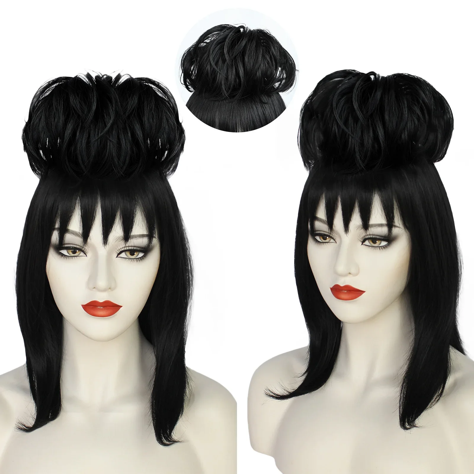 Lydia Deetz คอสเพลย์วิกผมชุดเจ - Anime Cosplay Girl With Black Hair บทวิจารณ์และราคา