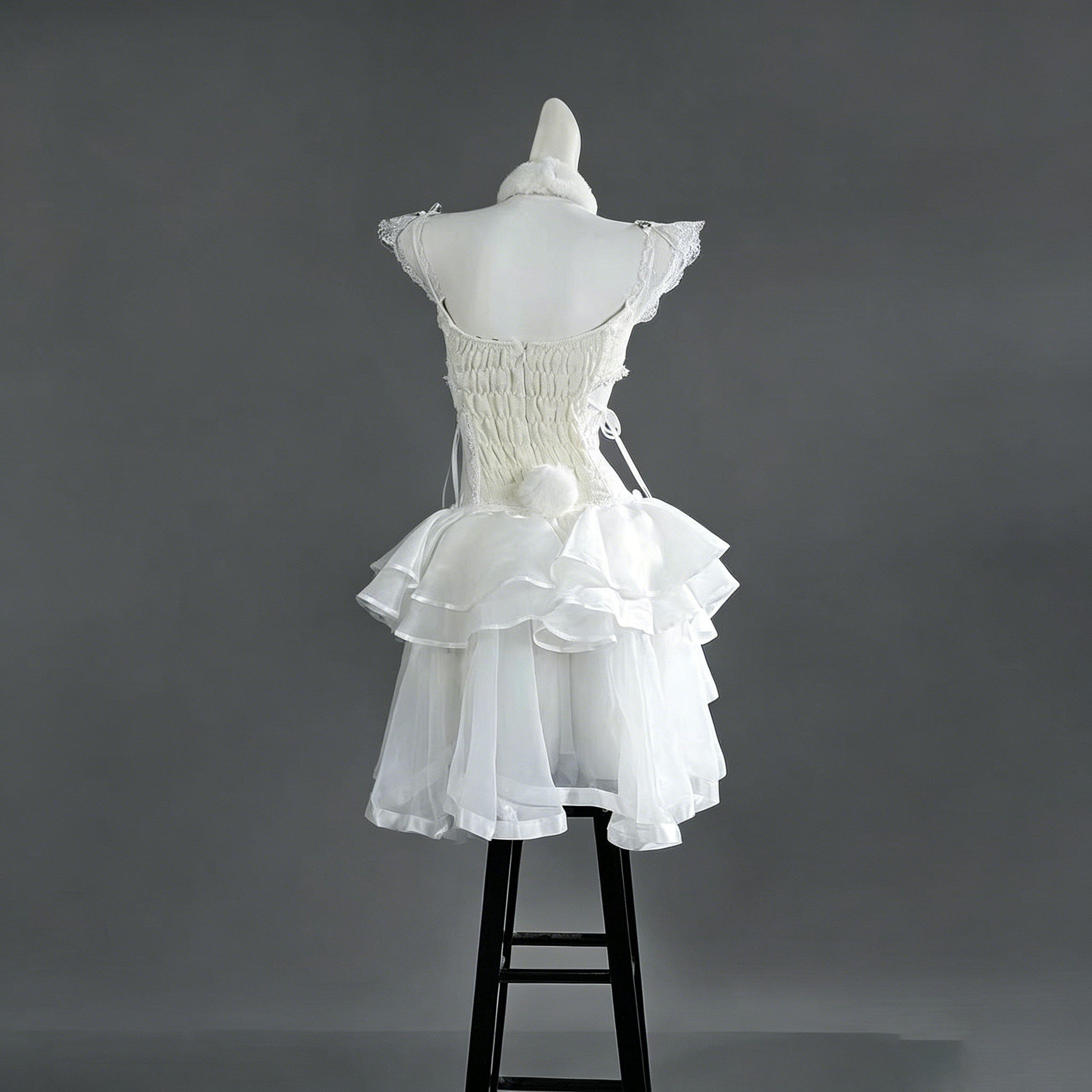 ชุดคอสเพลย์สีขาว ผ้าทูลล์บางเบ - Anime Cosplay Japanese บทวิจารณ์และราคา