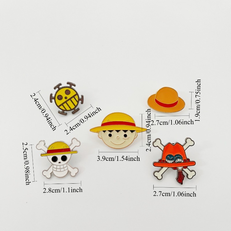 เข็มกลัดการ์ตูนวันพีซลายหมวกฟา - One Piece Straw Hat บทวิจารณ์และราคา